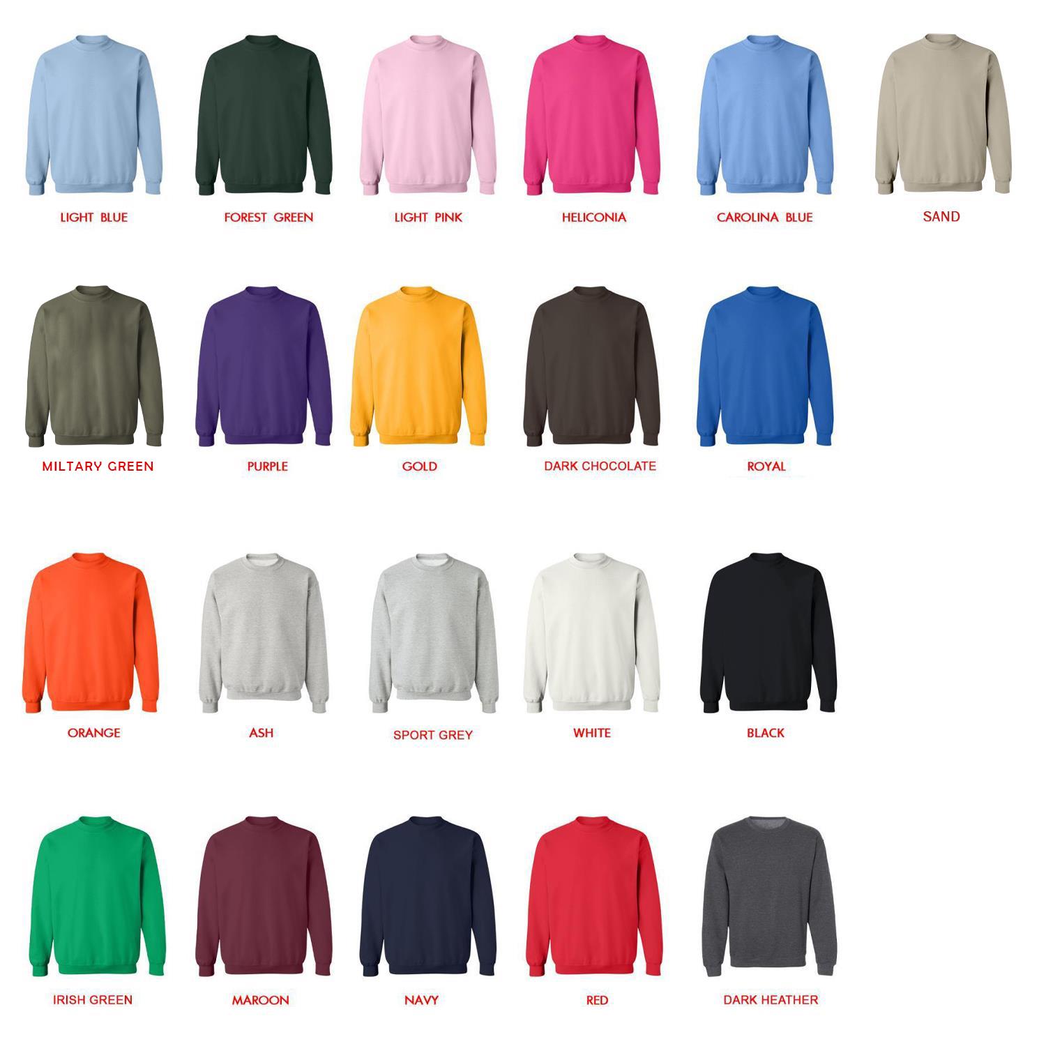 sweatshirt color chart - Twin Peaks Merchandise
