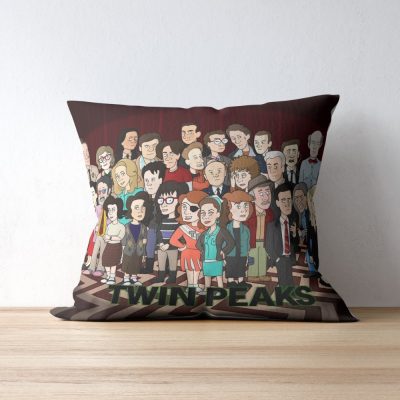 Twin Peaks Cartoon Cute Throw Pillow