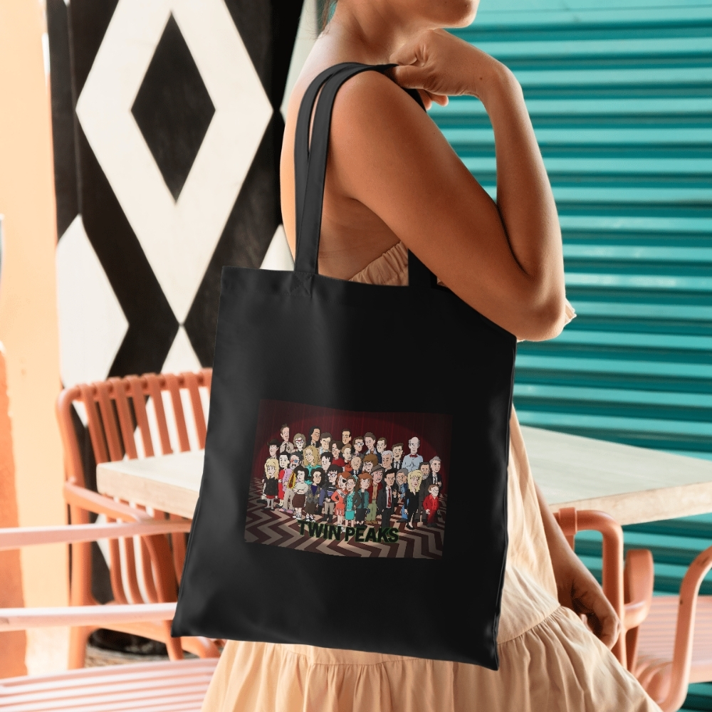 Twin Peaks Chibi Characters Tote Bag