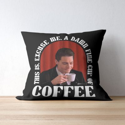 Twin Peaks Drink Coffee Throw Pillow