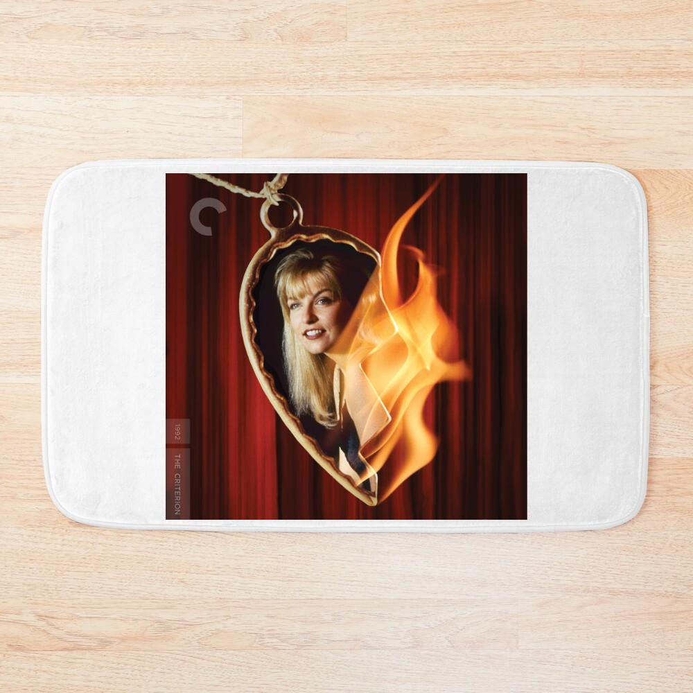 Twin Peaks Fire Heart Bath Mat