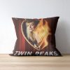 Twin Peaks Fire Heart Throw Pillow