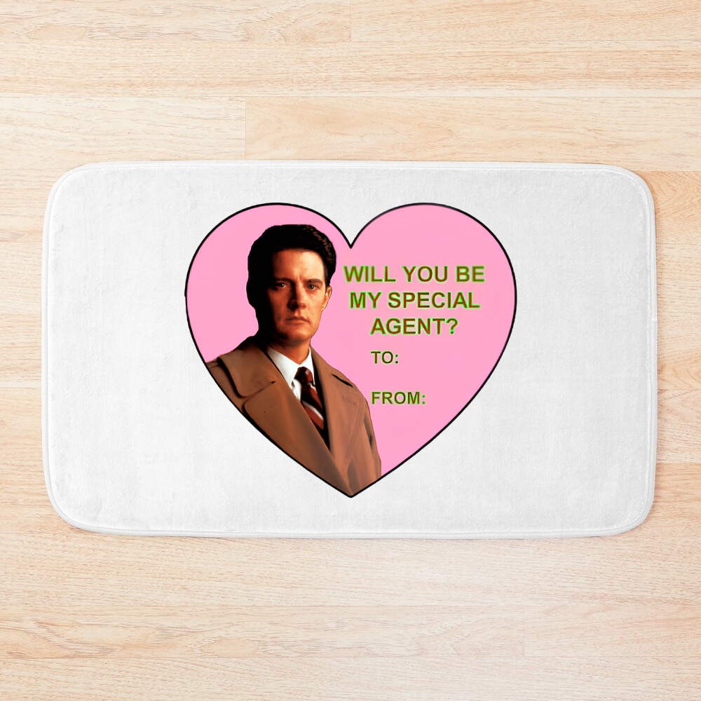 Twin Peaks Sweat Heart Bath Mat