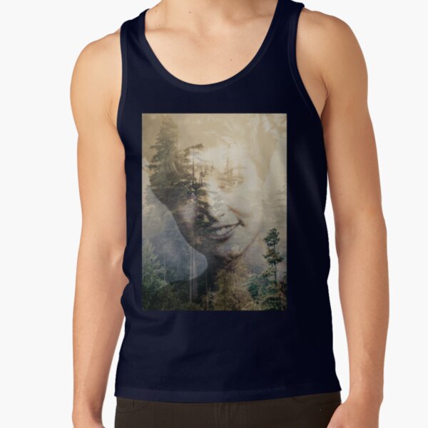 Twin Peaks Laura Double Exposed Forest Photo Tank Top - Image 5
