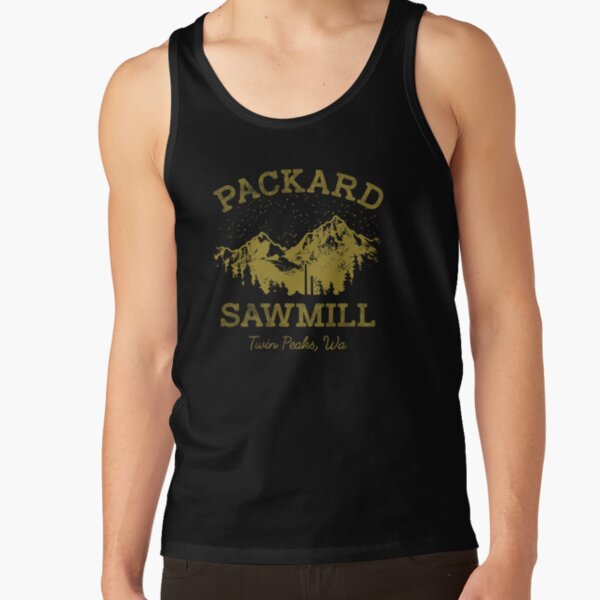 Twin Peaks Packard Sawmill Distressed Retro Tank Top - Image 3
