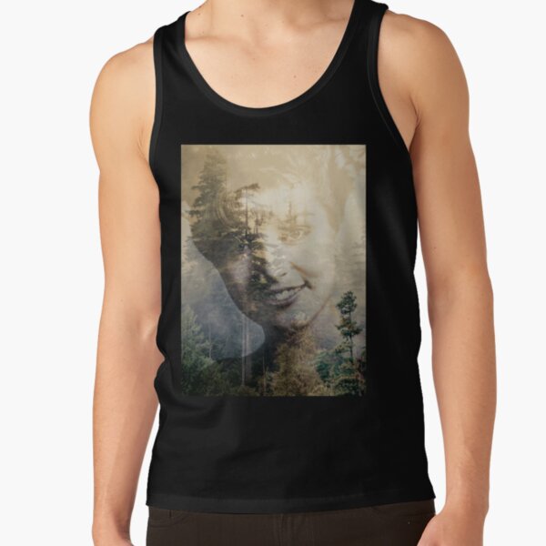 Twin Peaks Laura Double Exposed Forest Photo Tank Top