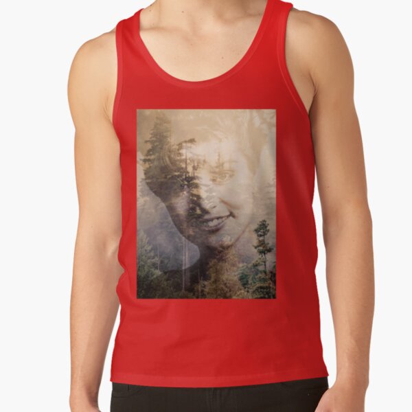 Twin Peaks Laura Double Exposed Forest Photo Tank Top - Image 4