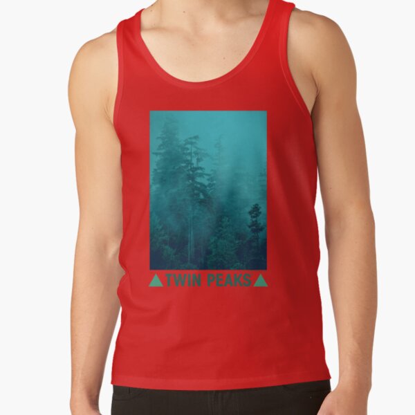 Twin Peaks Green Foggy Mountainside Tank Top - Image 4