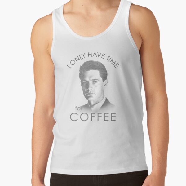 Twin Peaks Only Time For Coffee Distressed Tank Top