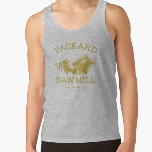 Twin Peaks Packard Sawmill Distressed Retro Tank Top - Image 4