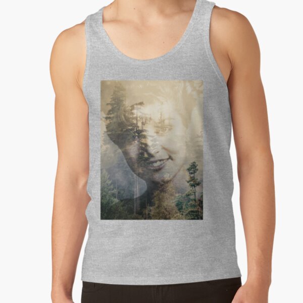 Twin Peaks Laura Double Exposed Forest Photo Tank Top - Image 3
