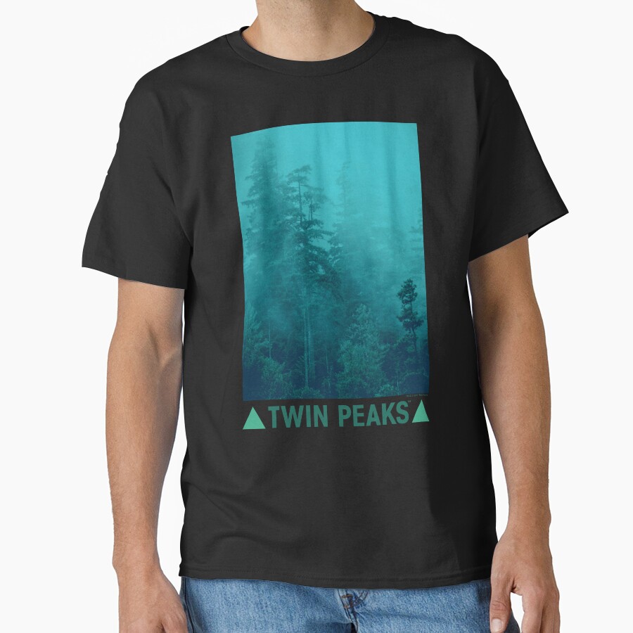 Twin Peaks Green Foggy Mountainside T-shirt