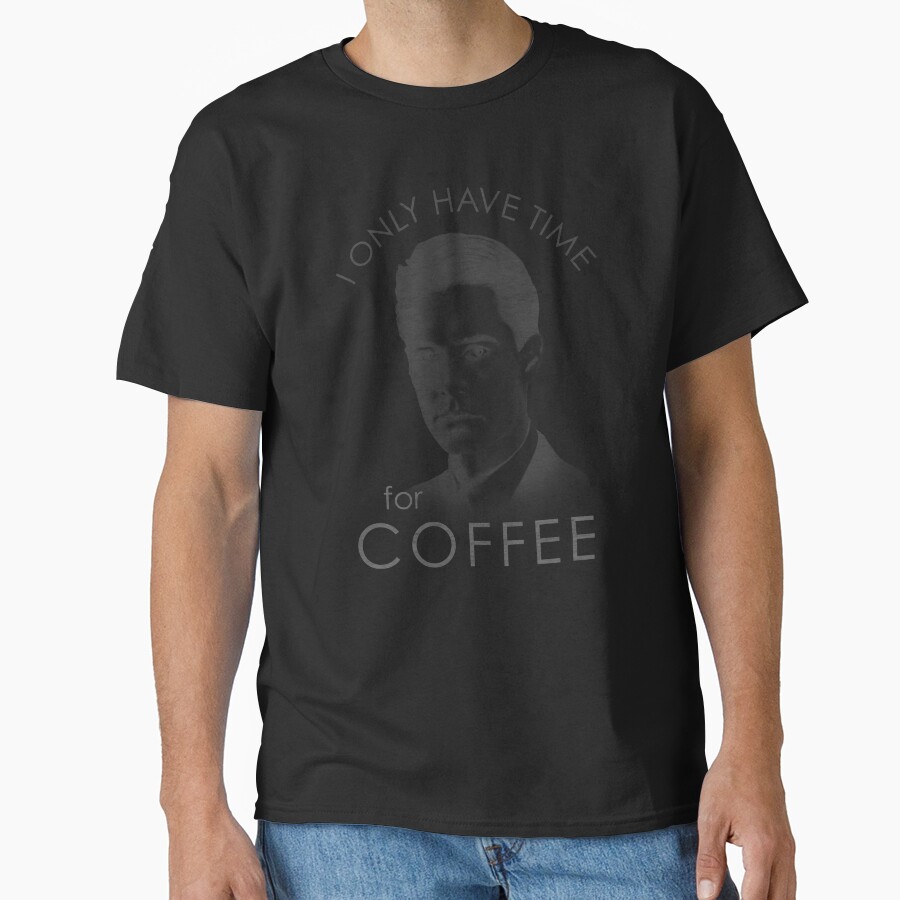 Twin Peaks Only Time For Coffee Distressed T-shirt - Image 2