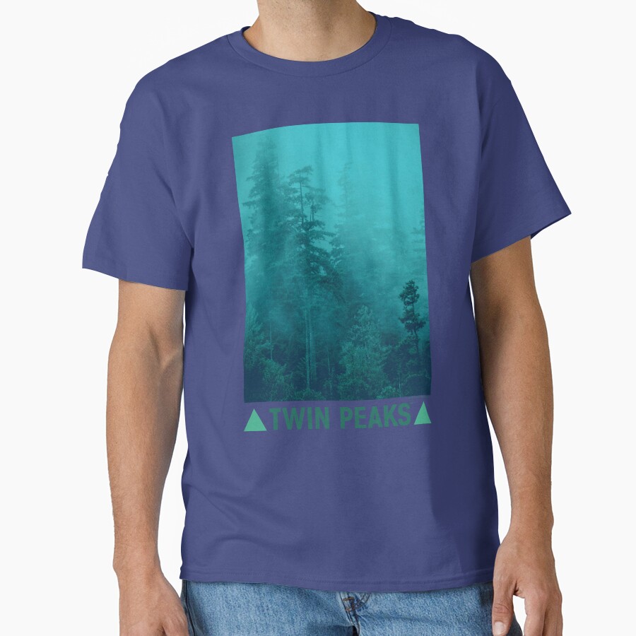 Twin Peaks Green Foggy Mountainside T-shirt - Image 4