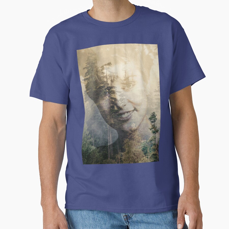 Twin Peaks Laura Double Exposed Forest Photo T-shirt - Image 4