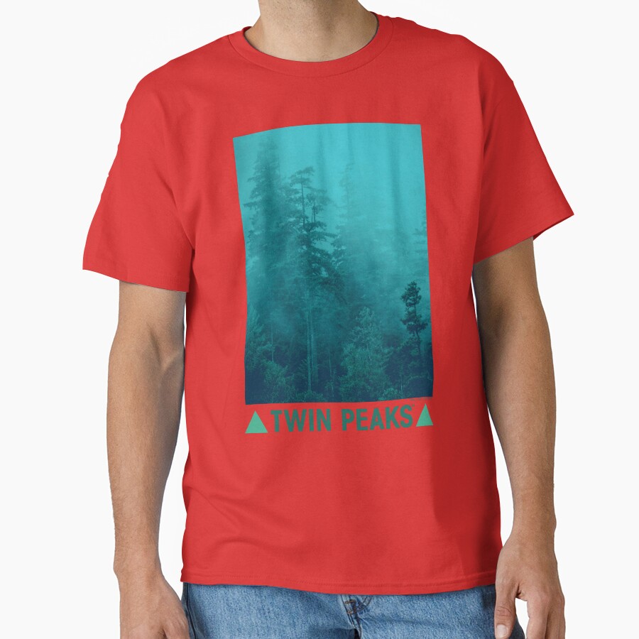 Twin Peaks Green Foggy Mountainside T-shirt - Image 5