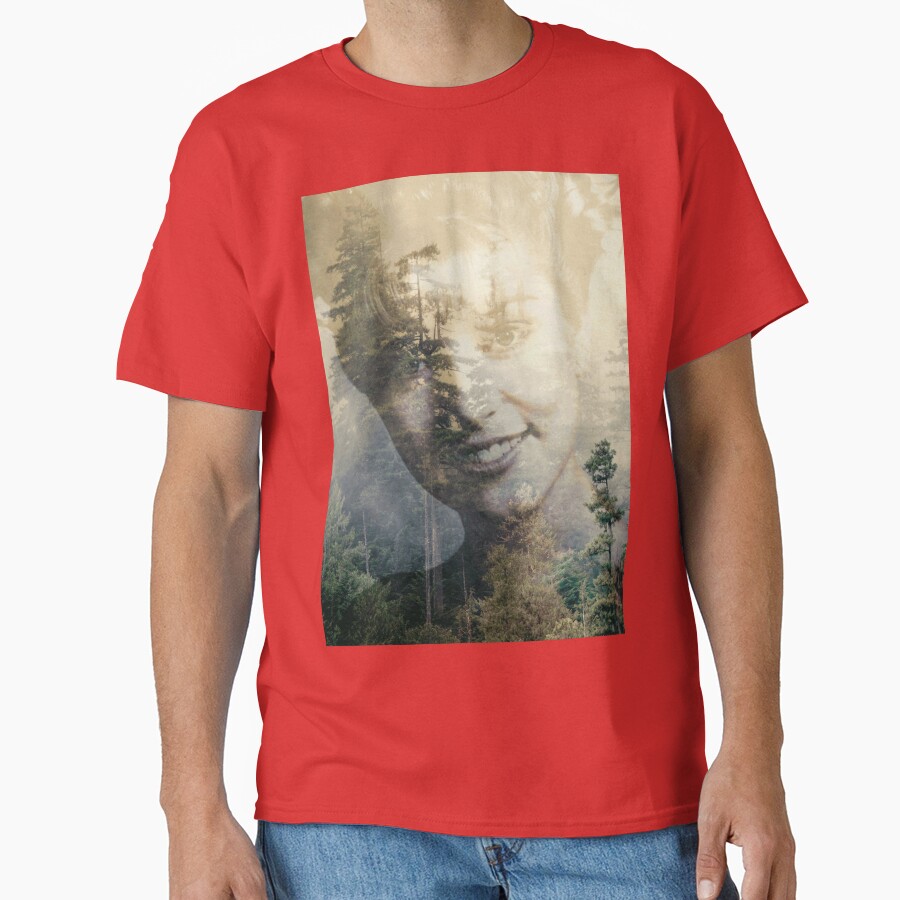 Twin Peaks Laura Double Exposed Forest Photo T-shirt - Image 5