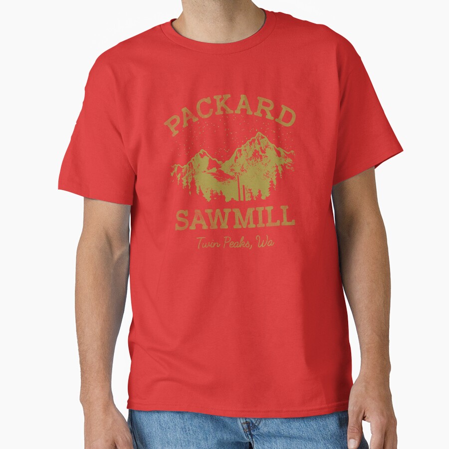 Twin Peaks Packard Sawmill Distressed Retro T-shirt - Image 5