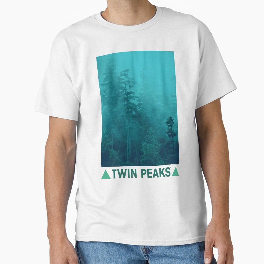 Twin Peaks Green Foggy Mountainside T-shirt - Image 2