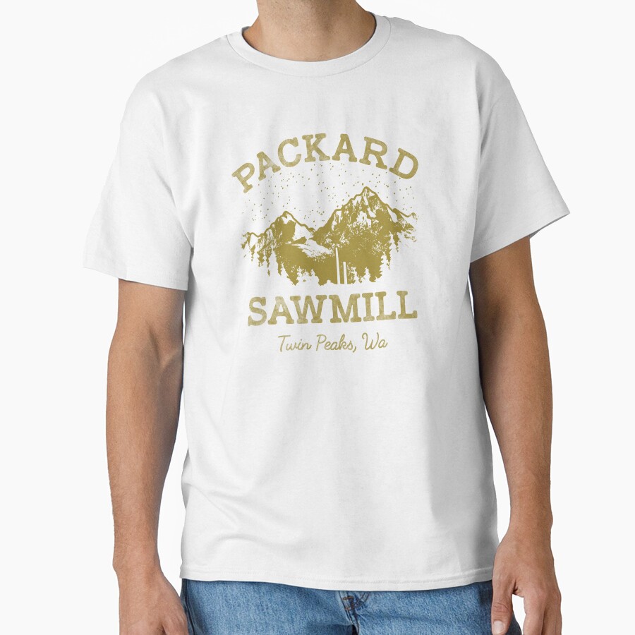 Twin Peaks Packard Sawmill Distressed Retro T-shirt