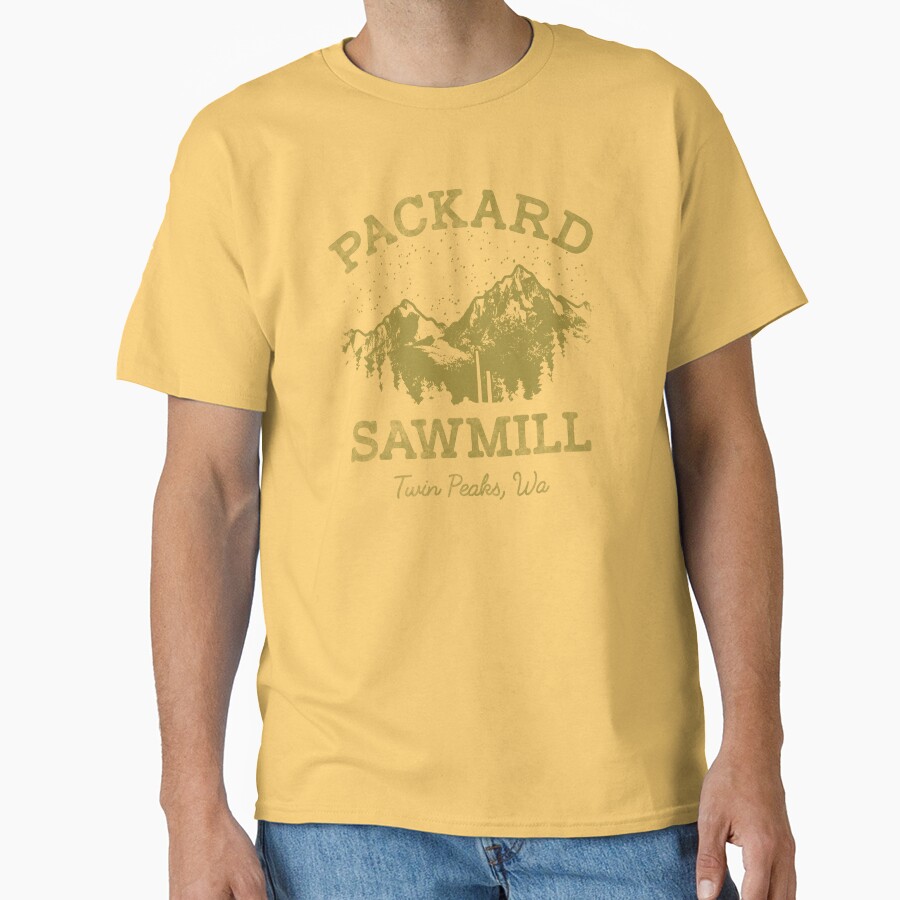 Twin Peaks Packard Sawmill Distressed Retro T-shirt - Image 6