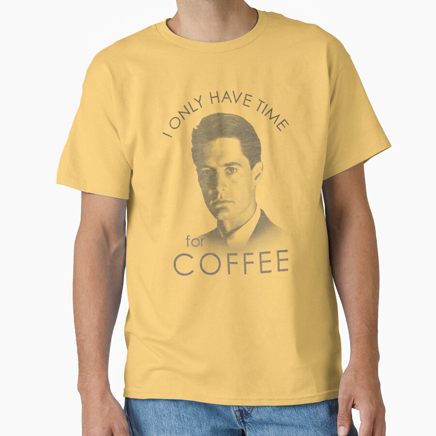 Twin Peaks Only Time For Coffee Distressed T-shirt - Image 6