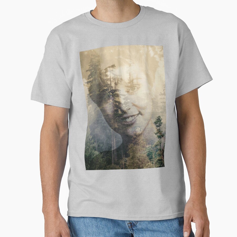 Twin Peaks Laura Double Exposed Forest Photo T-shirt - Image 3