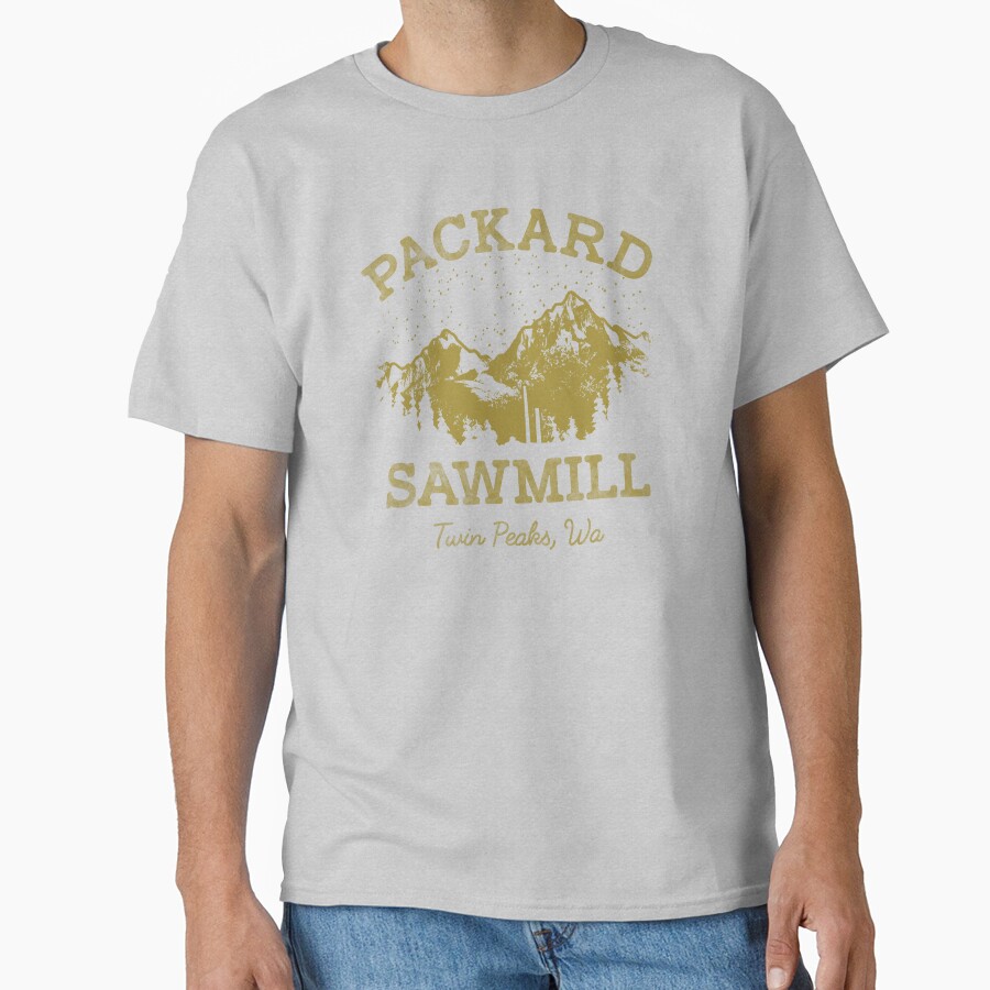 Twin Peaks Packard Sawmill Distressed Retro T-shirt - Image 3