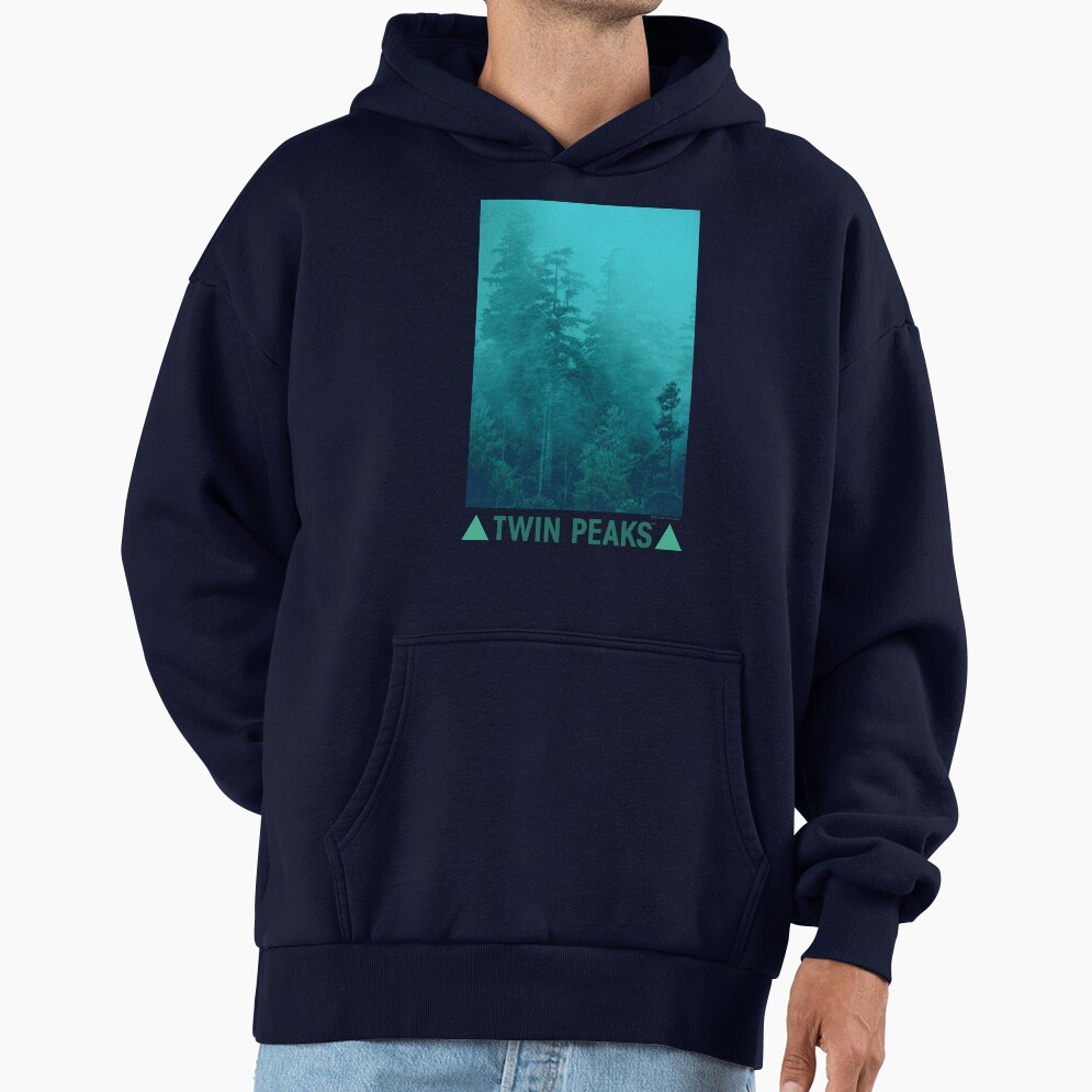 Twin Peaks Green Foggy Mountainside Hoodie - Image 5