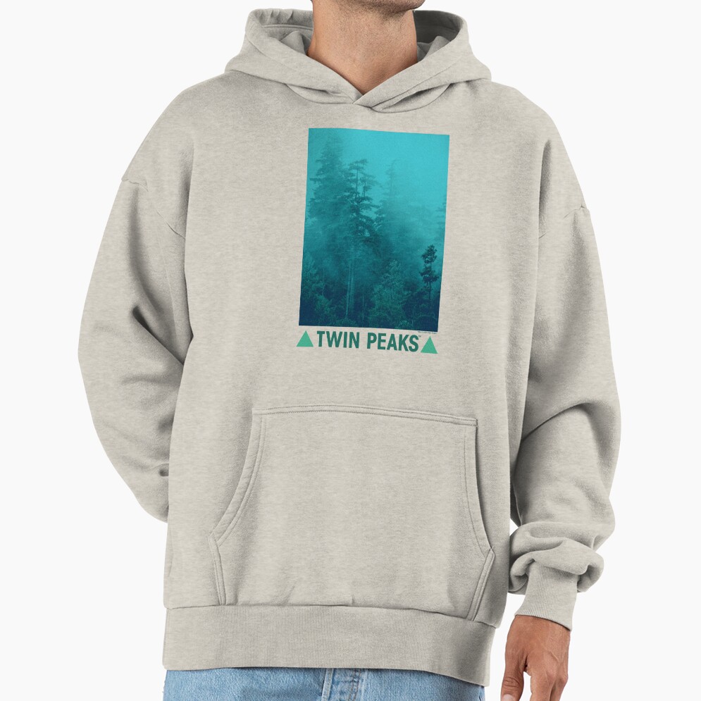 Twin Peaks Green Foggy Mountainside Hoodie - Image 3