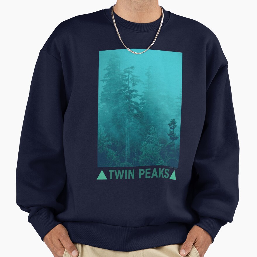 Twin Peaks Green Foggy Mountainside Sweatshirt - Image 5
