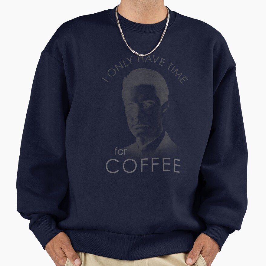 Twin Peaks Only Time For Coffee Distressed Sweatshirt - Image 5