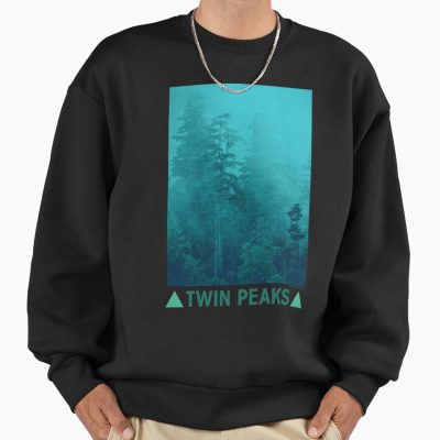 Twin Peaks Green Foggy Mountainside Sweatshirt