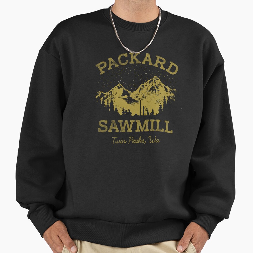 Twin Peaks Packard Sawmill Distressed Retro Sweatshirt