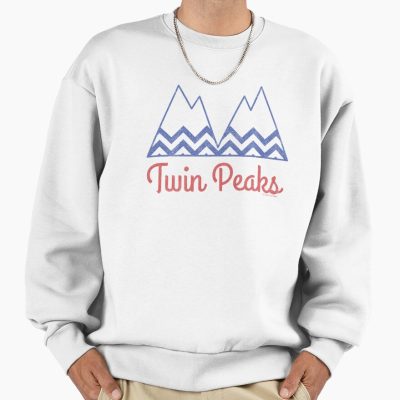 Twin Peaks Black Lodge Retro Blue Mountains Logo Sweatshirt