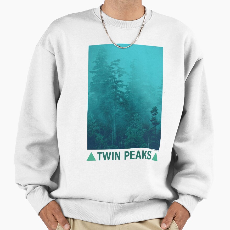 Twin Peaks Green Foggy Mountainside Sweatshirt - Image 2