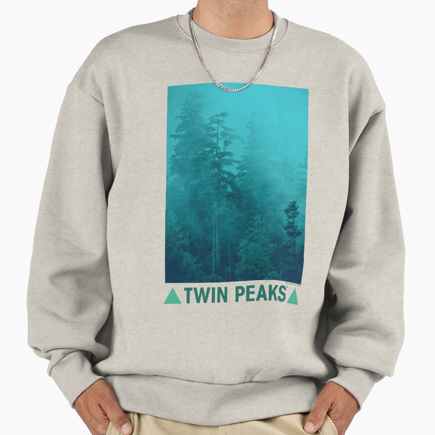 Twin Peaks Green Foggy Mountainside Sweatshirt - Image 3