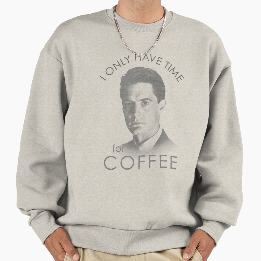 Twin Peaks Only Time For Coffee Distressed Sweatshirt - Image 3